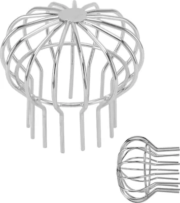 Produktbild von Edelstahl Fallrohrschutz 110mm – Laubfänger & Rinnenschutzfilter, gegen Verstopfung durch Laub, Mäuse & Insekten