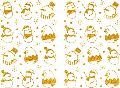 Produktbild von Oblique Unique 78 Weihnachts Sticker Xmas Glitzer Aufkleber für Weinachten Schneemann uvm. Weihnachtsdeko - gold