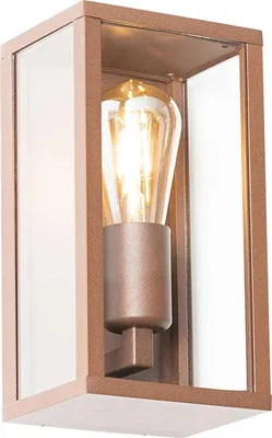 Zdjęcie produktu dla Inteligentny kinkiet rdzawobrązowy 26 cm IP44 z WiFi ST64 - Charlois