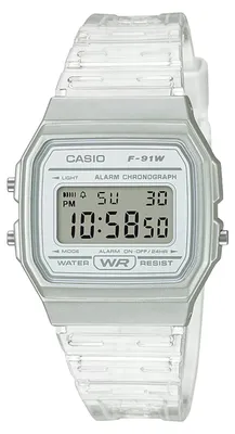 Produktbild von Casio Collection > Damen Analoguhr Tagesalarm Resinband > F-91WS-7EF