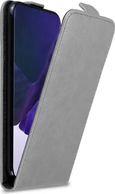 Produktbild von Cadorabo Hülle für Samsung Galaxy NOTE 20 ULTRA Schutz Hülle in Grau Flip Etui Handyhülle Case Cover