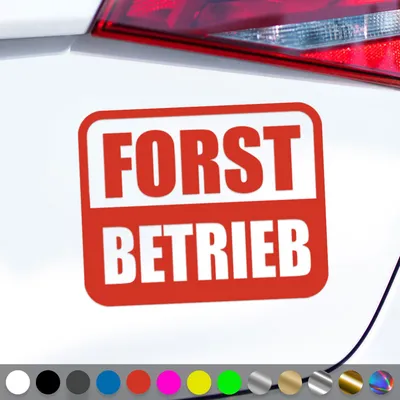 Produktbild von PantherPixel Forstarbeiten Aufkleber Forstwirt Forstbetrieb Sticker Auto Geschenkidee Farbe Rot