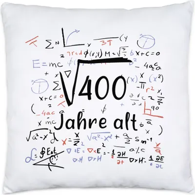 Produktbild von Wurzel von 400 Jahre Alt Kissen 20. Geburtstag Humorvolles Motiv als Geburtstagsgeschenk Geschenkidee