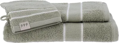Produktbild von TENDANCE| Handtuchset - grün - Weiche - Baumwolle - Set mit 2 Handtüchern und Waschhandschuh