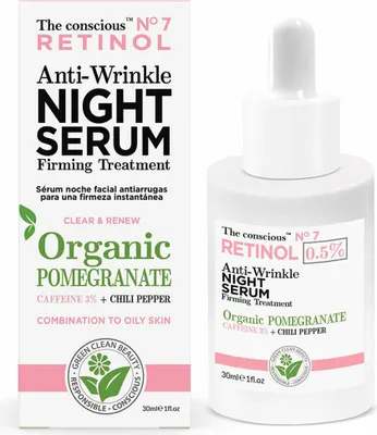 Immagine prodotto di The Conscious Siero notte antirughe con melograno biologico, 30ml