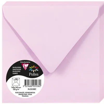 Produktbild von Clairefontaine Umschlag Pollen 140x140 120g bonb