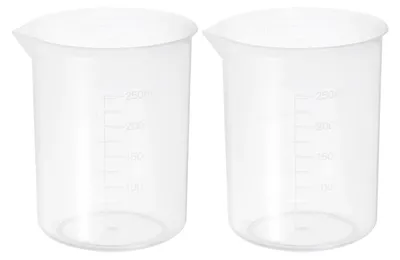 Immagine prodotto di Solidchoice - Set di 2 misurini trasparenti da 300 ml con beccuccio
