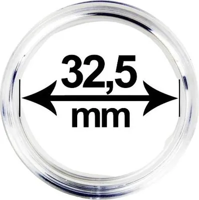 Obrázek produktu pro Kapsle (pouzdro) na mince, vnitřní průměr 32,5 mm