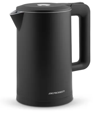 Productafbeelding van Waterkoker, roestvrij staal met kalkfilter, 1,7 l, 2200 watt, zwart