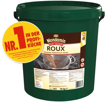 Obrázek produktu pro Mondamin Roux tmavá klasická výživná osvědčená omáčka 10000 g