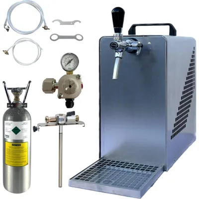 Produktbild von Bierkühler BieTal® Bierzapfanlage 30 L/h KOMPLETTSET - 5 Liter Adapter 2 Kg CO2