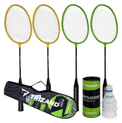 Obrázok produktu pre Trizand 27681 Badmintonová sada v puzdre, 4x raketa, 3x loptička