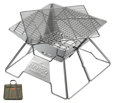 Produktbild von Tragbarer Holzkohle-Grill aus Edelstahl für Camping