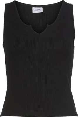 Produktbild von LASCANA Ripptanktop schwarz Größe 32/34