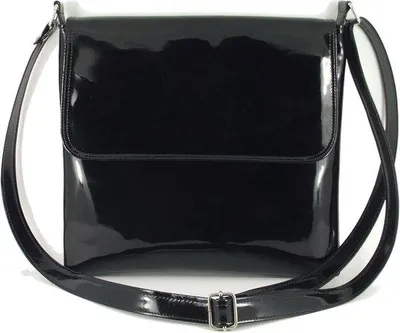 Produktbild von Famanu Schultertasche Schwarz Kunstleder - Mittelgroß, Verstellbarer Tragegurt