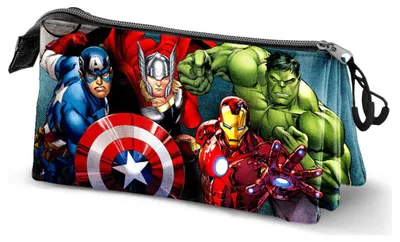 Zdjęcie produktu dla Karactermania Avengers – piórnik 11 x 23 x 8 cm, wielokolorowy Wielokolorowy, jeden rozmiar