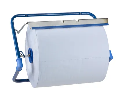 Obrázok produktu pre Robustný držiak na rolky čistiacej utierky do priemeru 40 cm – Praktické uloženie, čierna farba, 1 kus