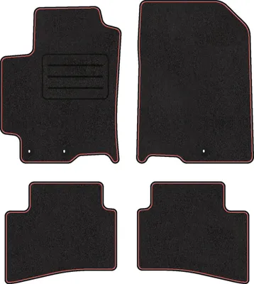 Immagine prodotto di Set di tappetini in velluto per KIA STONIC 4 pezzi - Nuovo - ROSSO