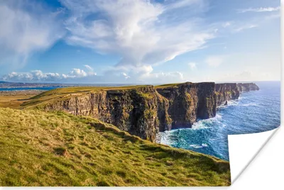 Produktbild von MuchoWow® Poster Wolkendecke über den irischen Cliffs of Moher 180x120 cm - Fotoplakat