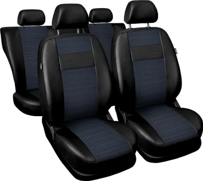Produktbild von Autositzbezüge Universal Schonbezüge Sitzauflage PKW Schonbezug Kunstleder Blau