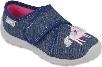 Produktbild von Hausschuhe Befado 560x146 Blau mit Einhorn