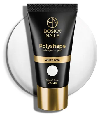 Zdjęcie produktu dla Akrylożel Polyshape White Rose Boska Nails 30 g