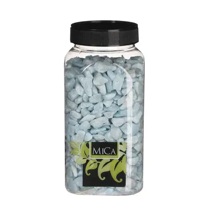 Produktbild von Mica Decorations Dekorative Steine hellblau 650 ml 1 kg