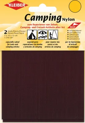 Imagen del producto de KLEIBER 48005: Parches para camping, de nylon, autoadhesivos, color burdeos