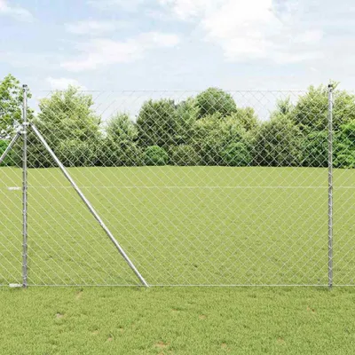 Produktbild von Zaunpfosten Silber 10 x 1,6 m (60 x 60 mm Maschenweite) Stahl