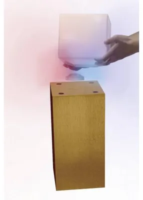 Image de Lampe LED en lévitation en bois clair MEGAPOLITE (sans abat-jour)