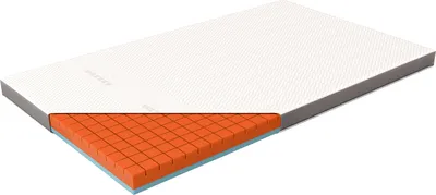 Produktbild von Genius Eazzzy Premium Cube Matratzentopper 120x200x9cm, wendbar, Gel Infused Memory & Zonenschaum, Ergo-Cube System, waschbar 60°C, punktelastisch, Silberveredelung