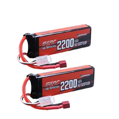 Image de Accu Lipo, 74V 40C 2200mAh, prise Deans T, 2200-2S-40C-2 pièce, 7,4V