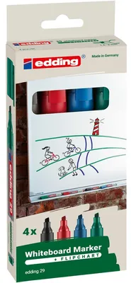 Productafbeelding van edding 29 EcoLine whiteboardmarker, assorti (verpakking met 4 stuks)