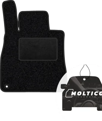 Produktbild von moto-MOLTICO Fahrer Fußmatte Auto Velours Fahrerseite Autoteppiche Schwarz Fahrermatte 1-teilig passend für Mercedes-Benz S-Klasse W222 lang 2014-2020