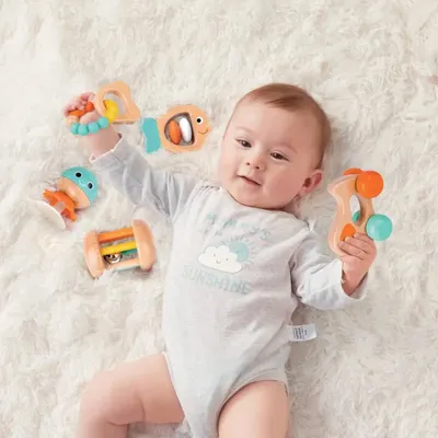 Image de Coffret sensoriel en bois pour bébé