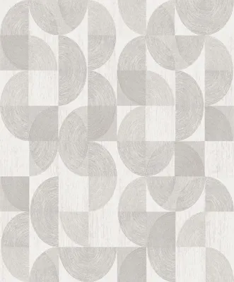 Immagine prodotto di Carta da parati Khroma by Masureel motivo geometrico bianco - 630808 - 53 cm x 10,05 m
