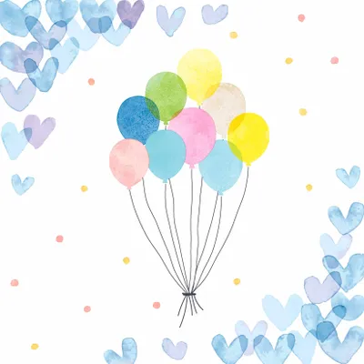 Produktbild von PAPER+DESIGN 206158 Lunchservietten Luftballon - 33 x 33 cm, 20 Stück