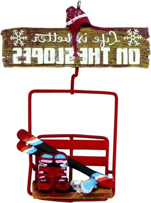 Produktbild von Wintersportdeko - Huisversiering - Harsornament - 4,75 Zoll - Vielfarbig