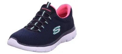 Produktbild von Skechers Damen Summits Sneaker, Navy Hot Pink, 38.5 EU