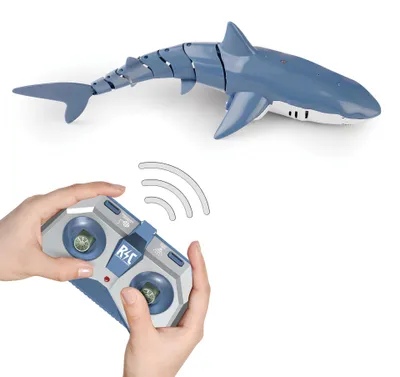 Produktbild von Ferngesteuertes Haifischboot Spielzeug für Wasser RC Spielzeug für Kinder mit realistischer Bewegung und Welleneffekt