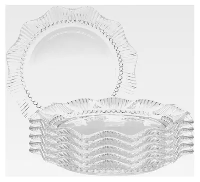 Produktbild von Tellerset für 6 Personen Ø 17,5 cm Glasteller Kuchenteller Set aus Glas