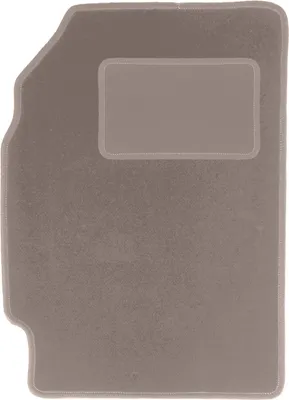 Produktbild von Fahrerfußmatte Velours beige passend für Chevrolet Spark III M300 (2009-2015, Schrägheck) – mit Befestigungen – passgenau