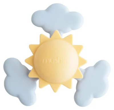 Produktbild von Mushie Suction Toy Spinner - Sunshine | Baby Spielzeug