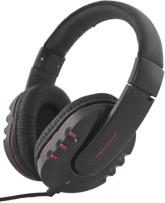 Obrázek produktu pro Esperanza EH142K, Kabel, Hudba, Sluchátka, Černá, Červená