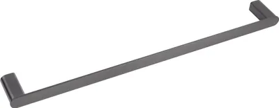 Image de Balneo | Barre porte-serviettes en acier inoxydable anthracite GUN METAL | Porte-serviettes 60 cm QARX Inoxydable | Barre porte-serviettes pour salle de bain