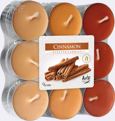 Immagine prodotto di Luci di tè alla cannella 18 confezioni 3 colori assortiti