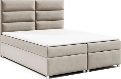 Produktbild von Best for Home Boxspringbett mit Bettkasten Trinity K-4 Bonellfederkern inkl. Topper, mit Lieferung 160x200-Beige