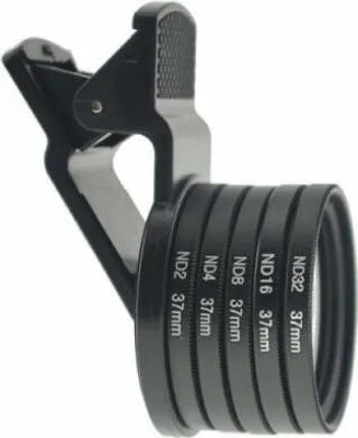 Produktbild von SYSTEM-S ND Filter Set 37 mm Neutraldichtefilter Graufilter mit Clip für Smartphone