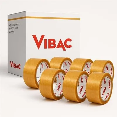 Zdjęcie produktu dla Taśma przezroczysta SOLVENT 48mm/60m VIBAC - 6 sztuk