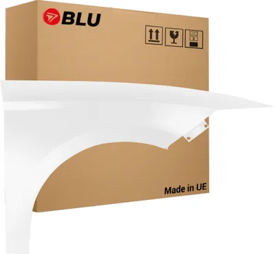 Zdjęcie produktu dla BLU Błotnik pasujący do Seat Leon III 3 5F LS9R Prawy Biały GletscherWeiss | 2012-2020 | Przedni Przód | Lakierowany | Gotowy do montażu  | Stal